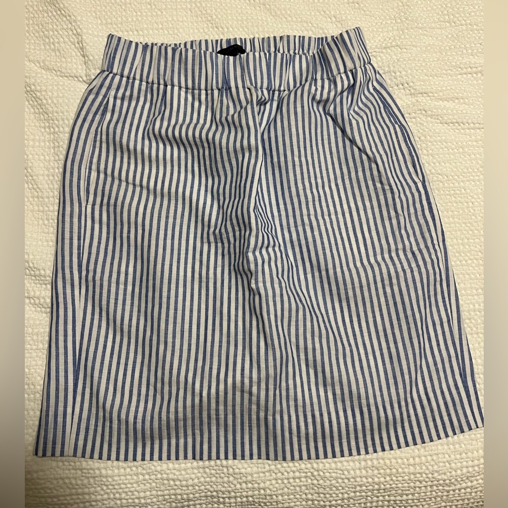 Jcrew Linen Blend Skirt